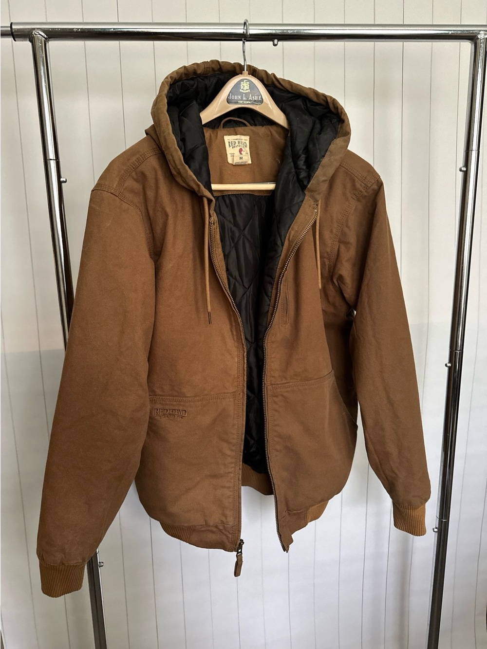 Red Head Brand Co Brown Hooded Field Jacket with Black Lining